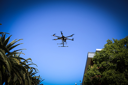 Drone on Central Walkway